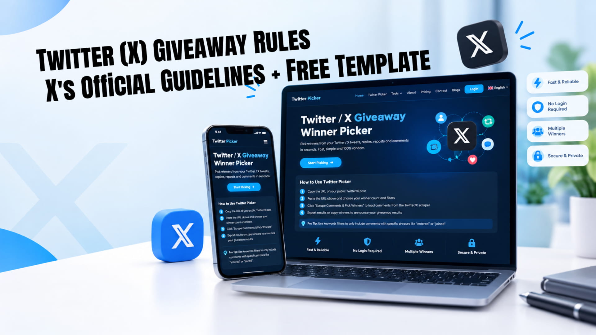 Twitter (X) Giveaway Rules: X's Official Guidelines + Free Template